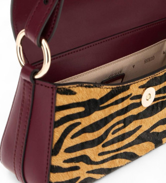 Guess Torba Zebra bež barve