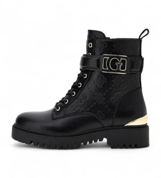 Guess Botins Anfibio Oranda com logtipo 4G e penia preta