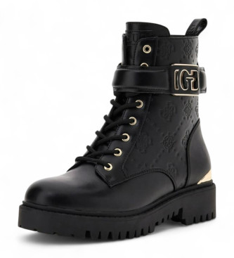 Guess Botins Anfibio Oranda com logtipo 4G e penia preta