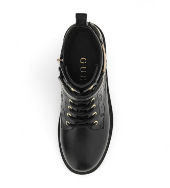 Guess Botins Anfibio Oranda com logtipo 4G e penia preta