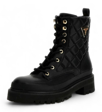 Guess Badae2 bottines en cuir noir