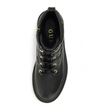 Guess Badae2 bottines en cuir noir