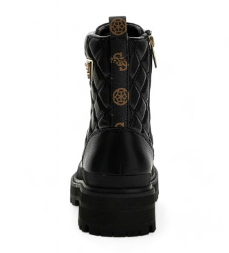 Guess Badae2 bottines en cuir noir