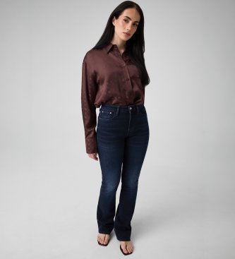 Guess Carolyn-skjorta med brun logotyp
