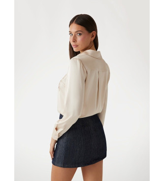 Guess Chemise � coupe r�guli�re beige