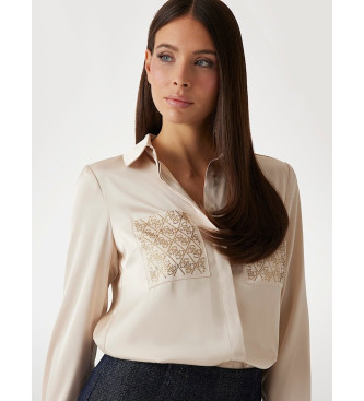 Guess Chemise � coupe r�guli�re beige