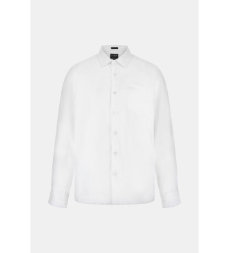 Guess Chemise en lin blanc
