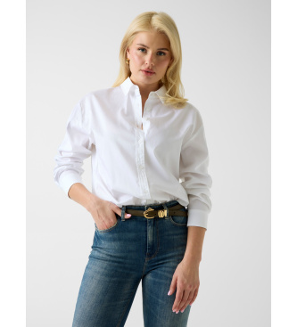 Guess Oversized white poplin shirt