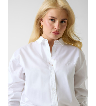 Guess Oversized white poplin shirt