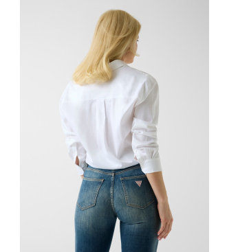 Guess Oversized white poplin shirt