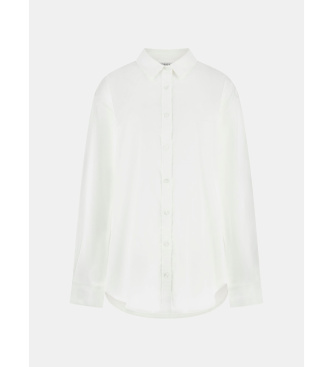 Guess Oversized white poplin shirt