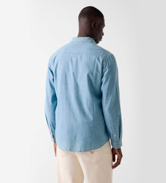 Guess Chemise Truckee Manches Longues bleu