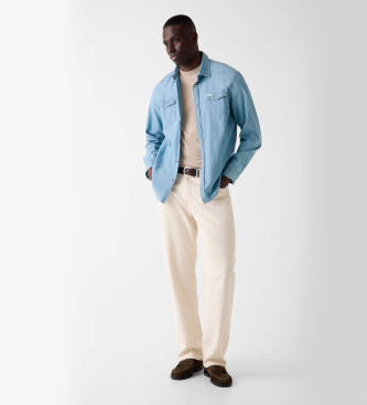 Guess Chemise Truckee Manches Longues bleu