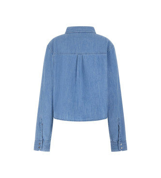 Guess Chemise en denim Wren bleu