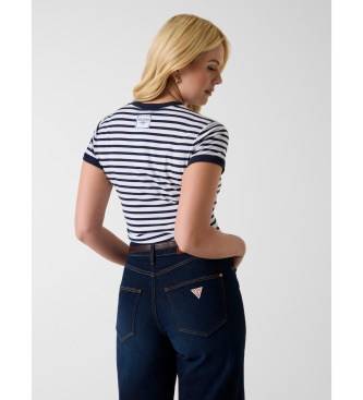 Guess Blauw gestreept T-shirt