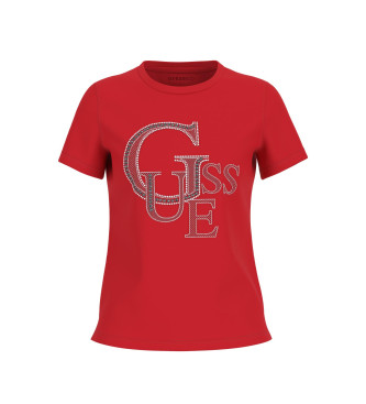 Guess T-shirt vermelha brilhante