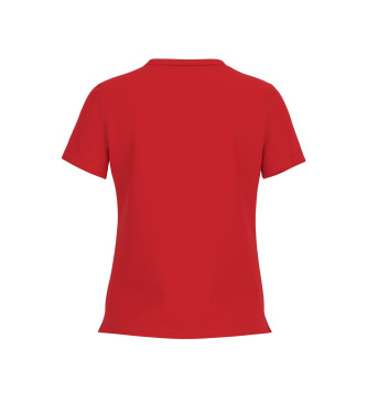 Guess Rotes glnzendes T-shirt