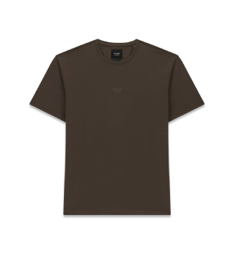 Guess Braunes Classic T-Shirt mit kurzen Ärmeln