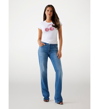 Guess Camiseta con estampado frontal del logotipo blanco