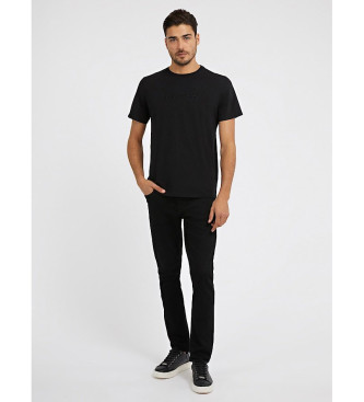 Guess T-shirt com logtipo bordado a preto