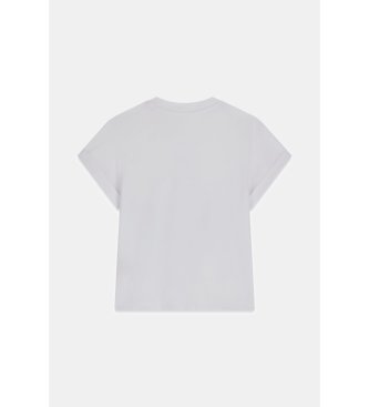 Guess White rhinestone logo t-shirt