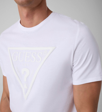 Guess T-shirt avec logo imprimé blanc