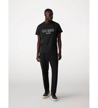 Guess T-Shirt mit schwarzem gesticktem Logo