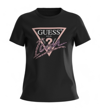 Guess T-shirt with icon logo black