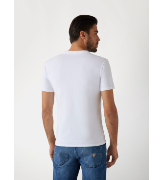 Guess Biały t-shirt slim fit