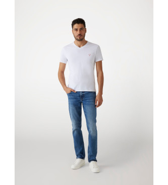 Guess Biały t-shirt slim fit
