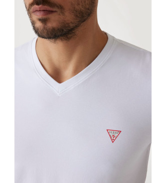 Guess Biały t-shirt slim fit