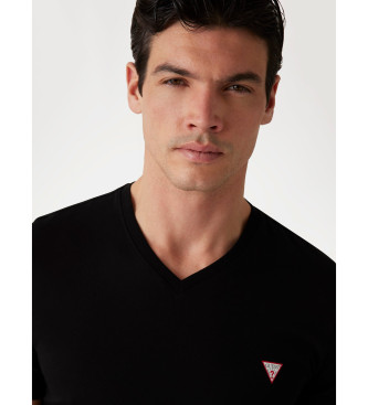 Guess Czarny t-shirt o kroju slim fit