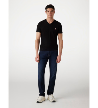 Guess Czarny t-shirt o kroju slim fit