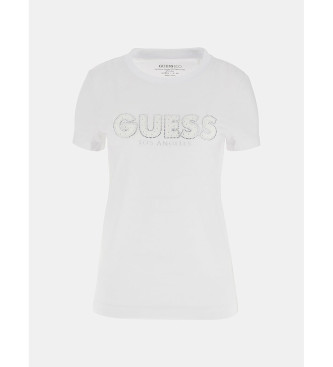 Guess Raztegljiva majica z belim logotipom spredaj