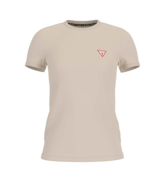 Guess Elastic T-shirt with small beige triangle logo