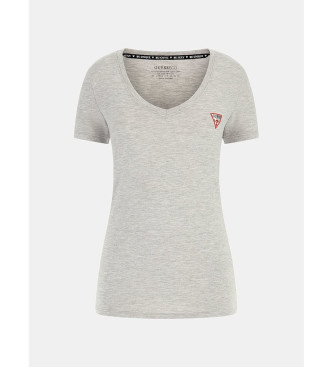 Guess Elasticated T-shirt with small triangle logo grey