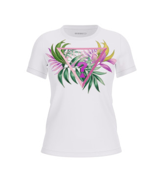 Guess Camiseta Flores blanco