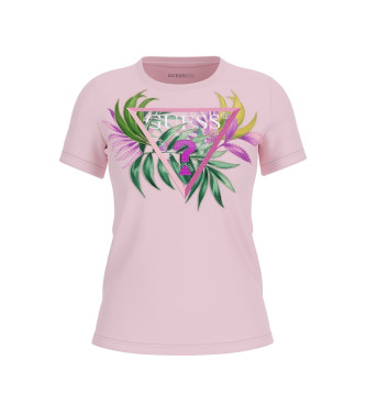 Guess Flowers pink T-shirt