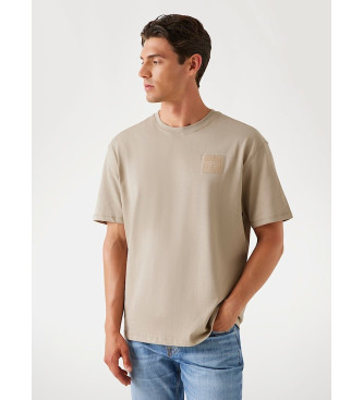 Guess Luźny beżowy T-shirt