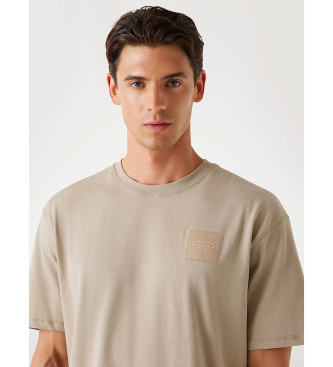 Guess Luźny beżowy T-shirt