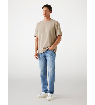 Guess Luźny beżowy T-shirt