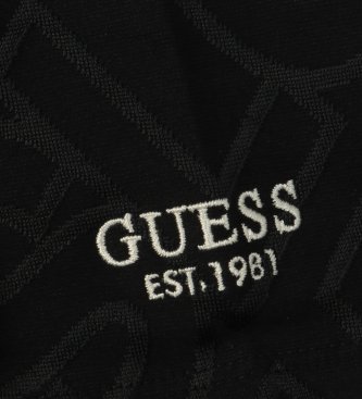 Guess T-shirt Jacquard Allover Bleu