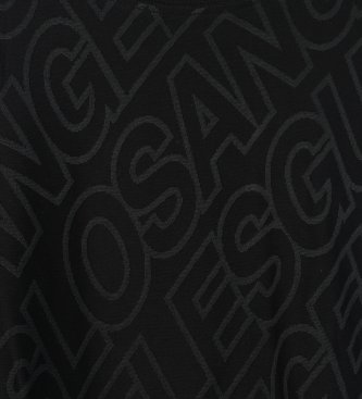 Guess T-shirt Jacquard Allover Bleu