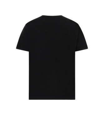 Guess T-shirt avec logo sur le devant noir