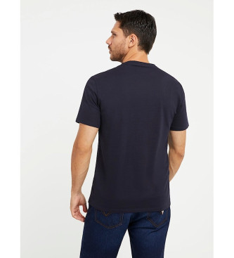 Guess T-shirt com logtipo triangular Navy