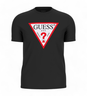 Guess Triangle logo T-shirt svart