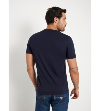 Guess T-shirt logo dreieck klein navy