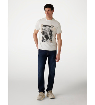 Guess T-shirt da film bianco sporco