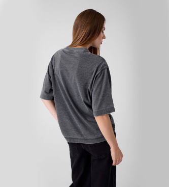 Guess Gray Burnout Oversize T-shirt