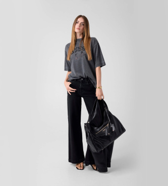 Guess Gray Burnout Oversize T-shirt